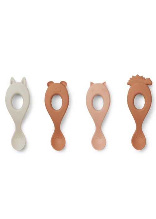 Silicone Spoons 4 Packs Liewoo
