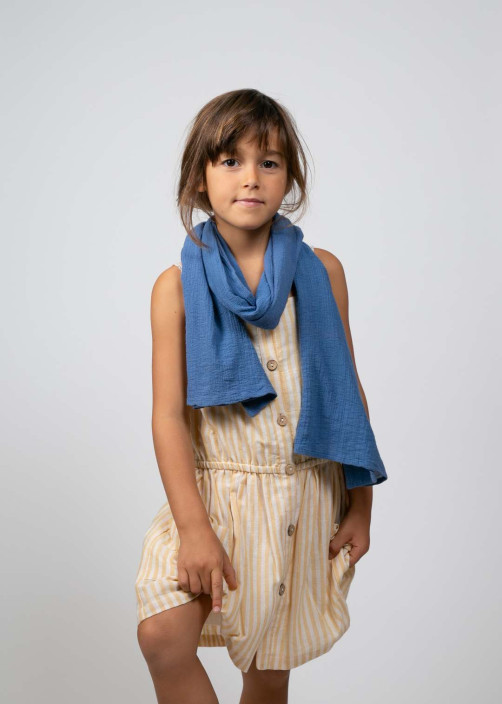 Blue Mineral Scarf