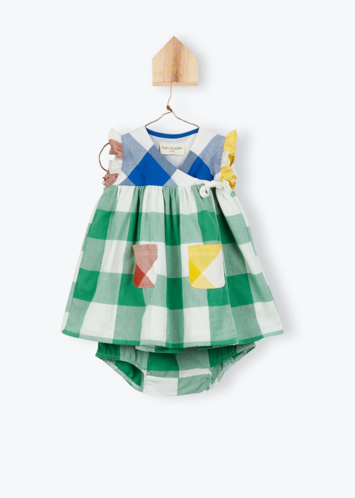 Heart-shaped Baby Dress Gots