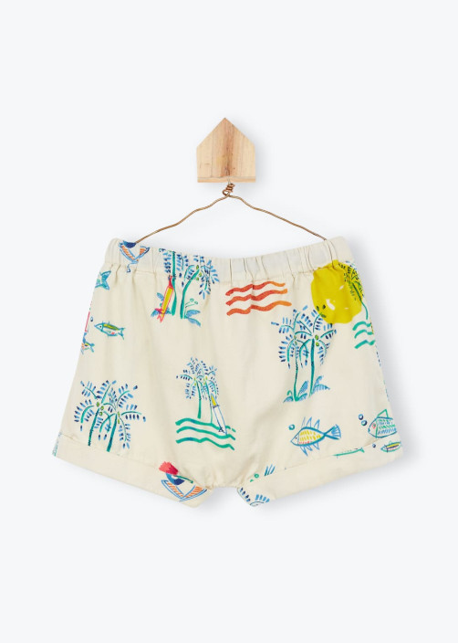 Beach Print Shorts