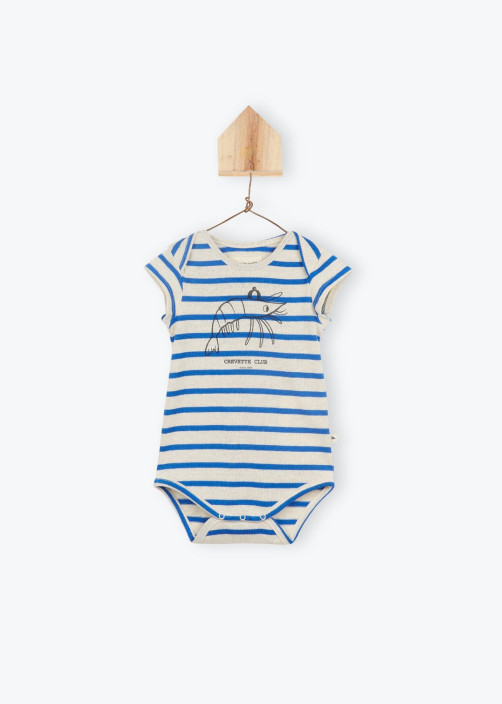 Striped Baby Bodysuit Bio