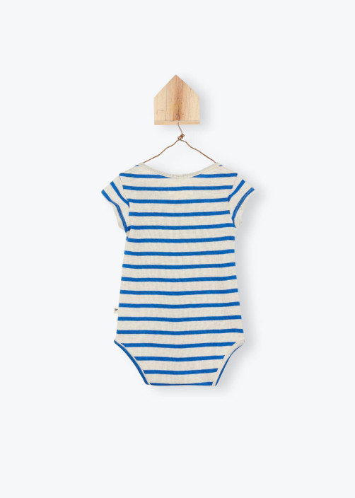 Striped Baby Bodysuit Bio