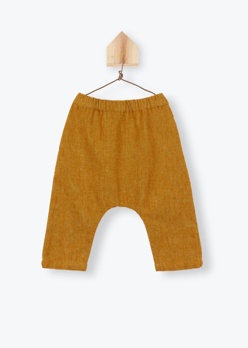 Cotton Linen Baby Trousers