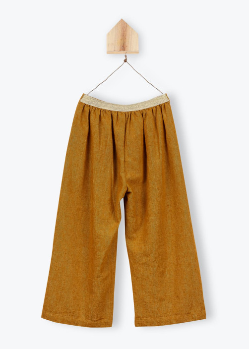 Girls' Cotton Linen Trousers