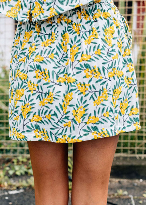 Women's Mimosa Print Skirt Nbg