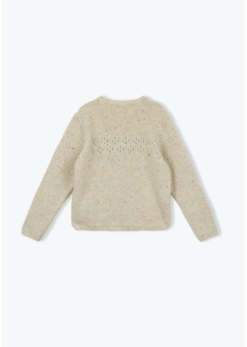 Cardigan Fille Tricot Ajoure