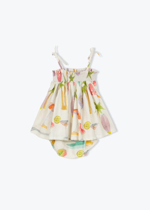 Baby Dress With Surf Print