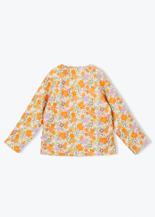 little sunny bite Flower quilting jacket-