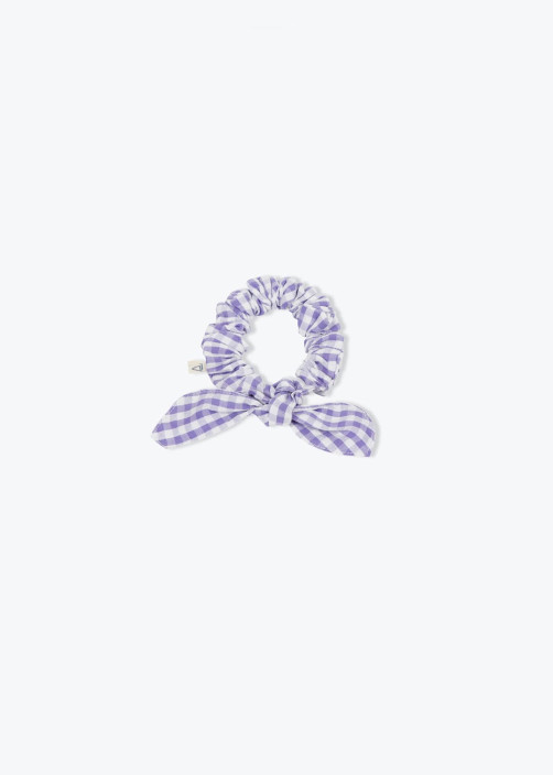 Gingham Knot Scrunchie
