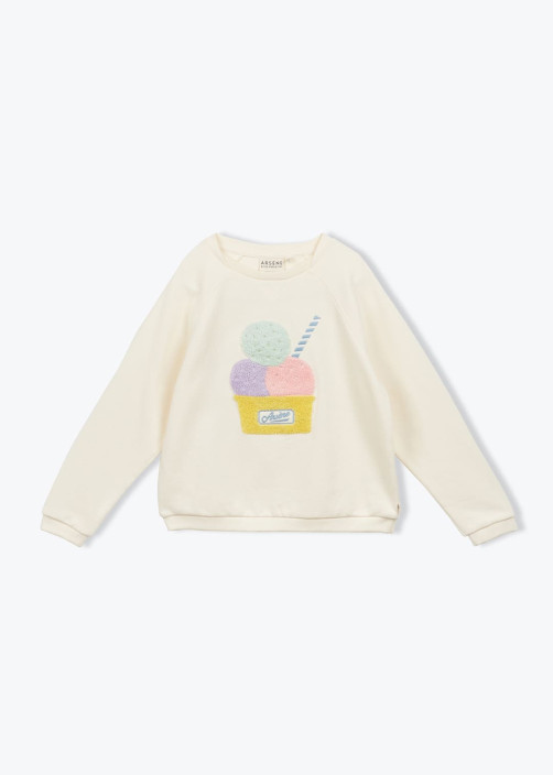 Sweat Broderie Coupe De Glaces